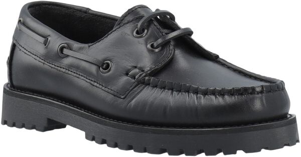CASLENA Boat Shoe Pull Up Leather
