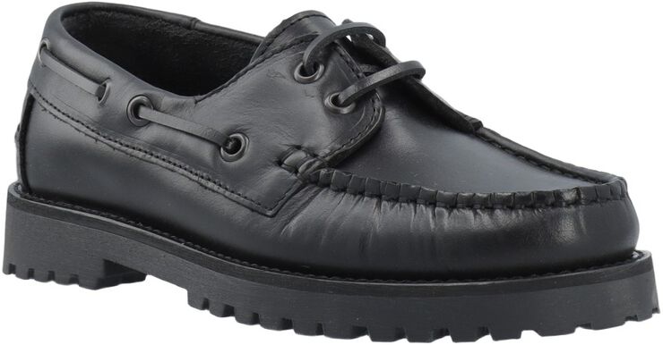 CASLENA Boat Shoe Pull Up Leather