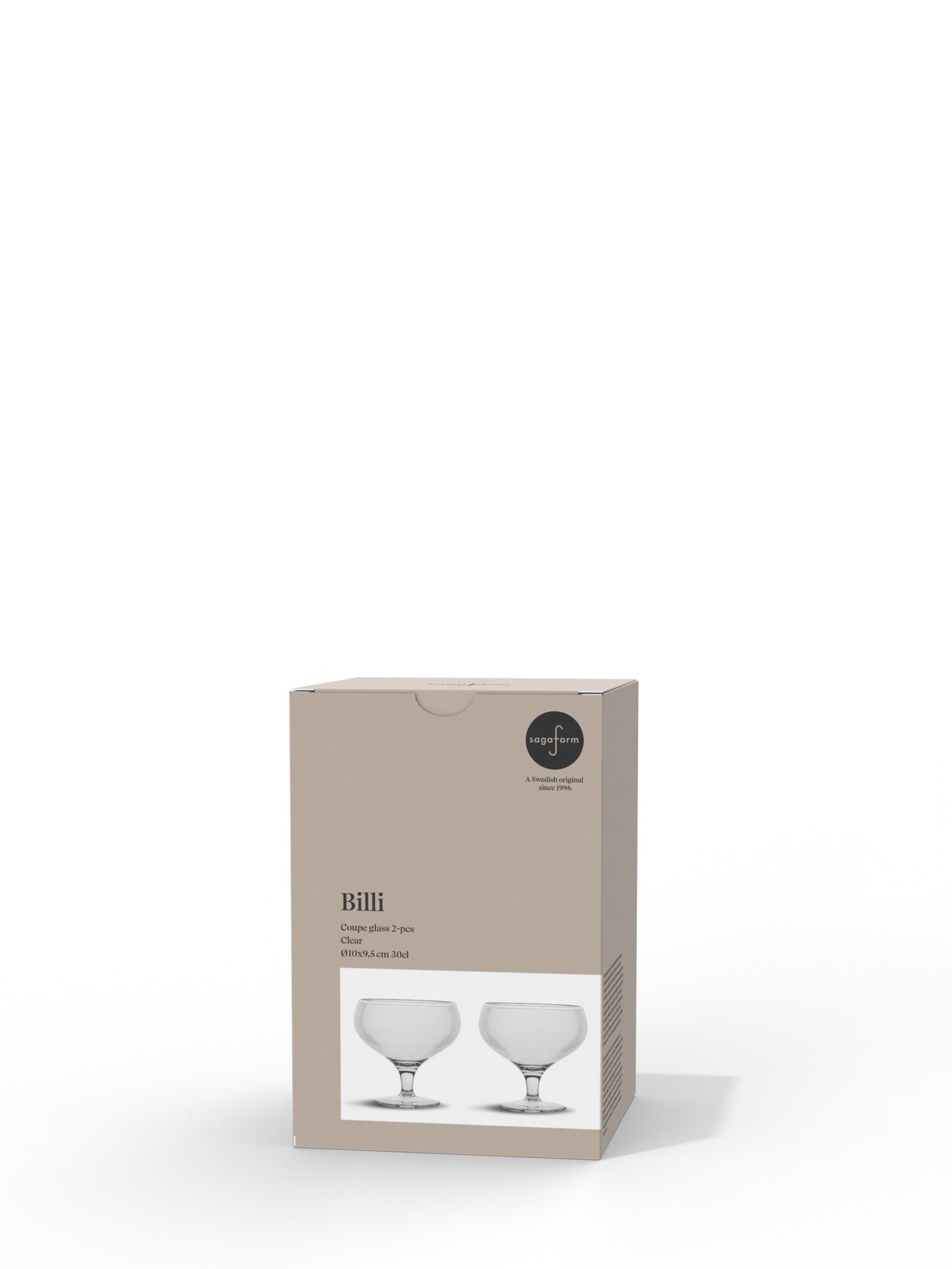 Billi coupe glass, 2-stk