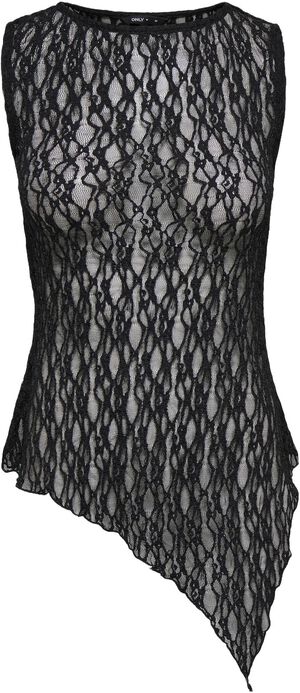 ONLLIVA S/L ASYMMETRIC LACE TOP JRS