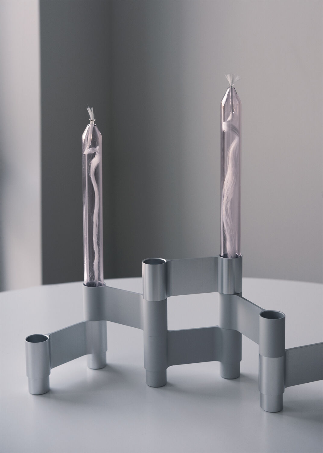 LINK, CANDLE HOLDER, POLISHED ALUMINIUM, 11060P