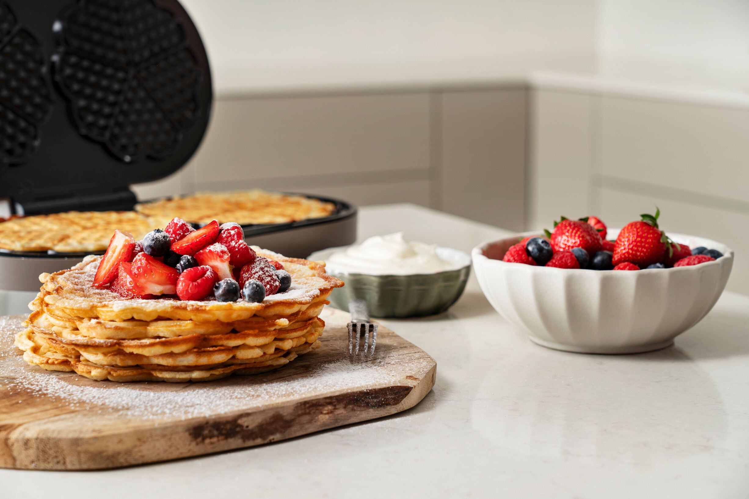 Electa Vaffeljern Dobbelt 2 Vafler Gr&aring;