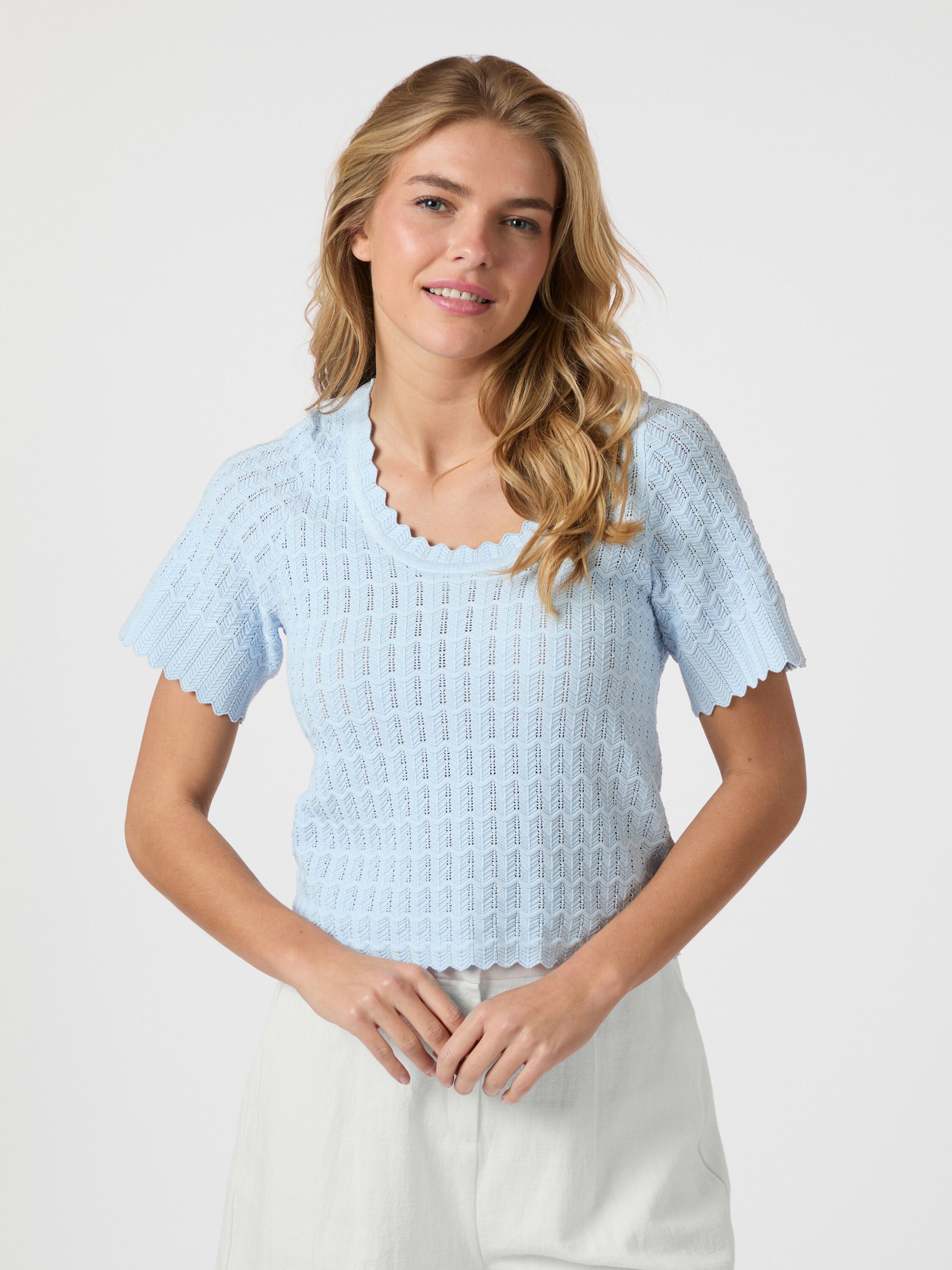 Meiko Solid Knit Blouse