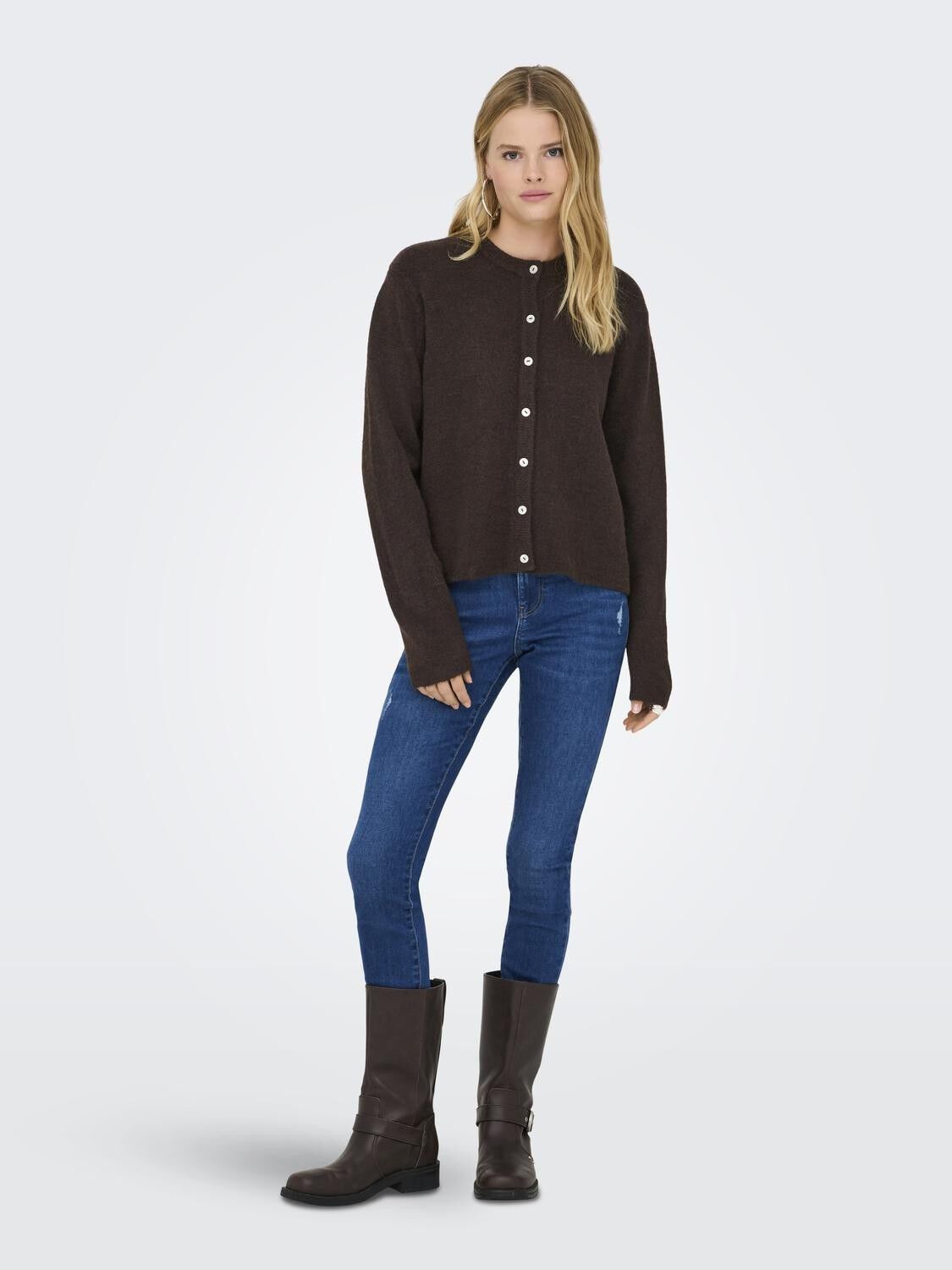 ONLSIMONI L/S O-NECK CARDIGAN KNT N