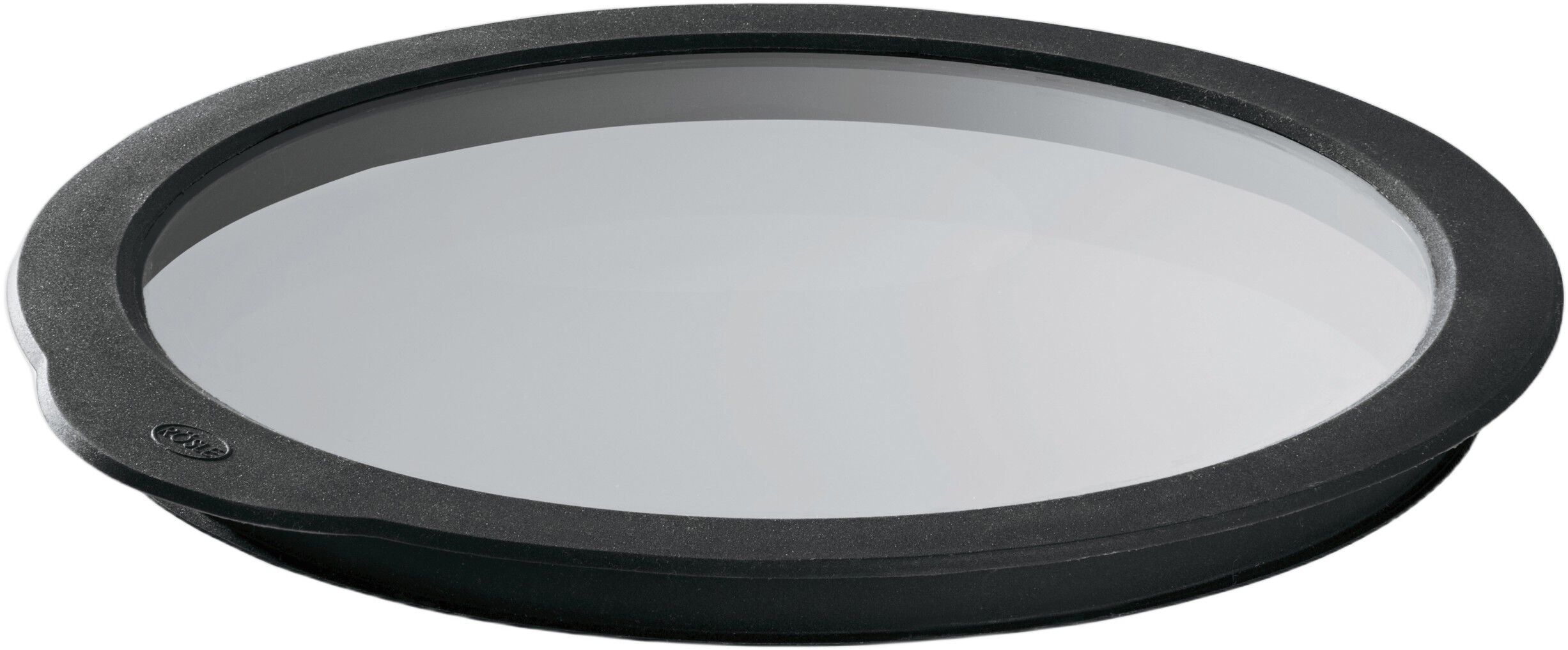 Glasslokk 24 cm Klar/Svart