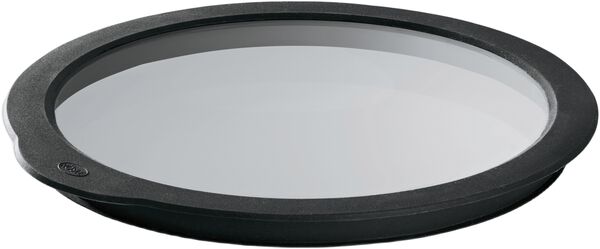 Glasslokk 24 cm Klar/Svart