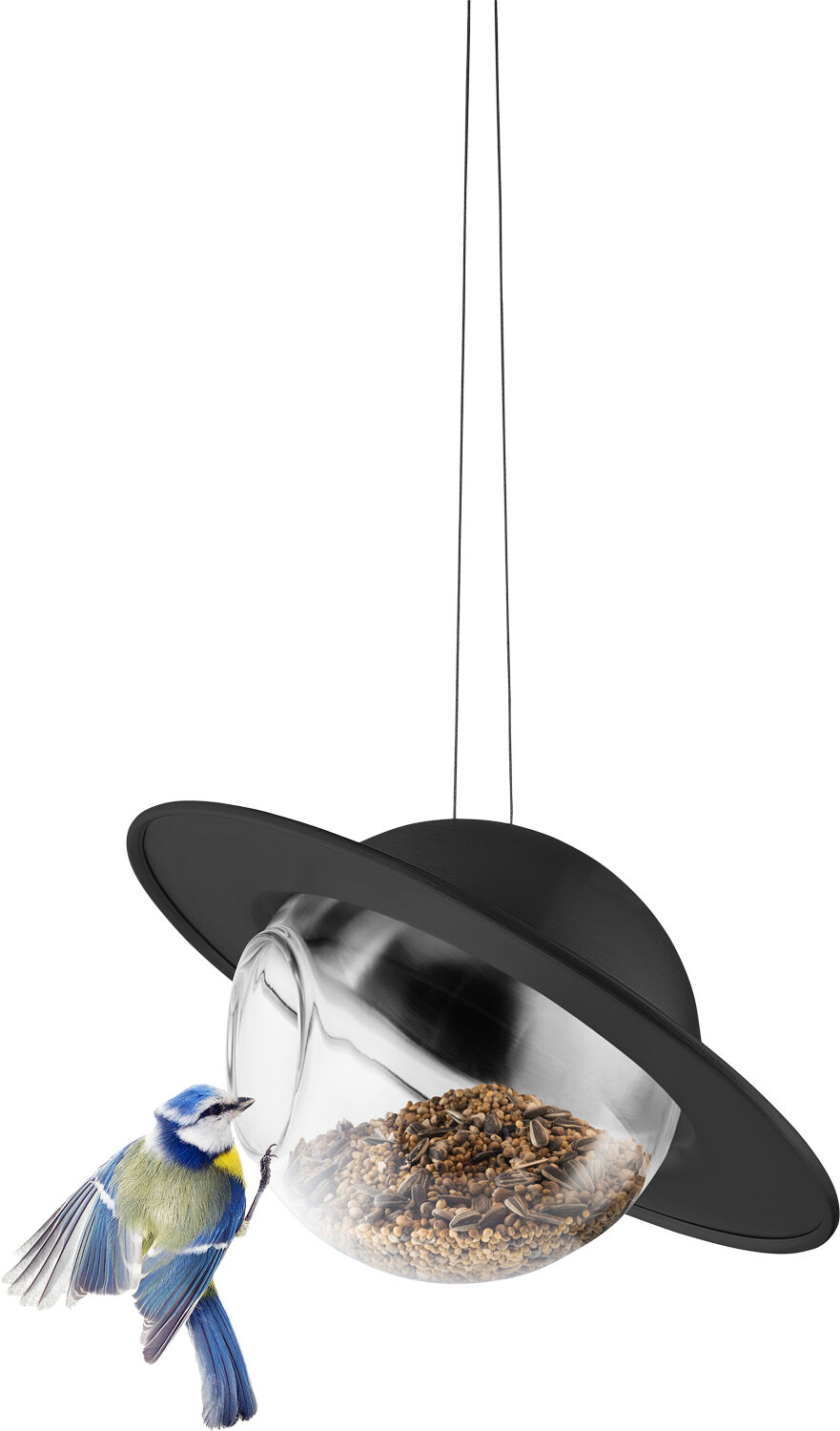 Saturn Fuglefoderkugle Black