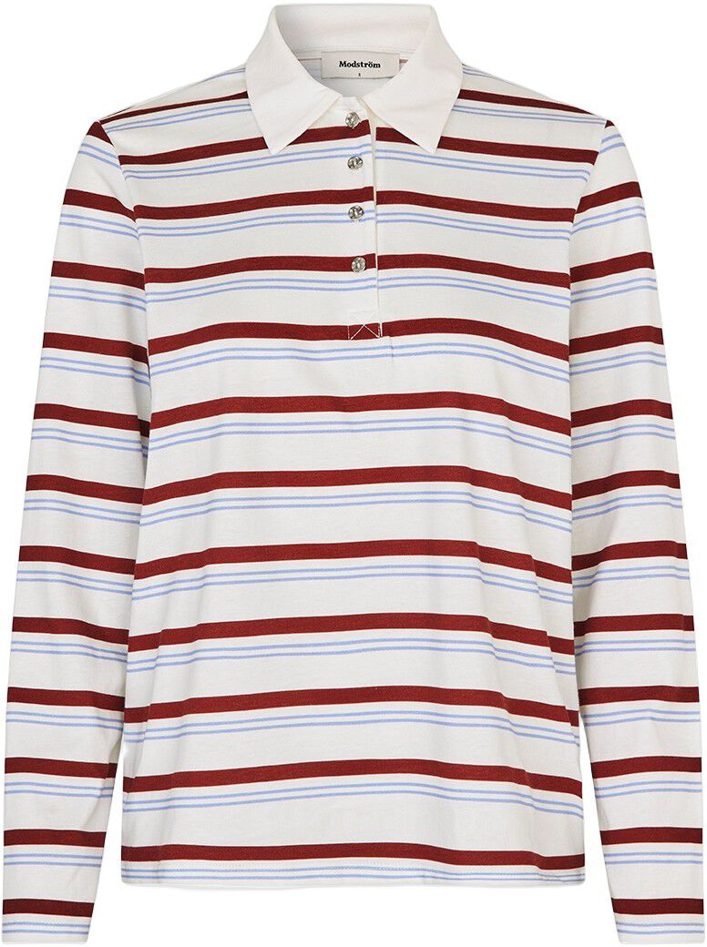 Hellenmd LS stripe polo