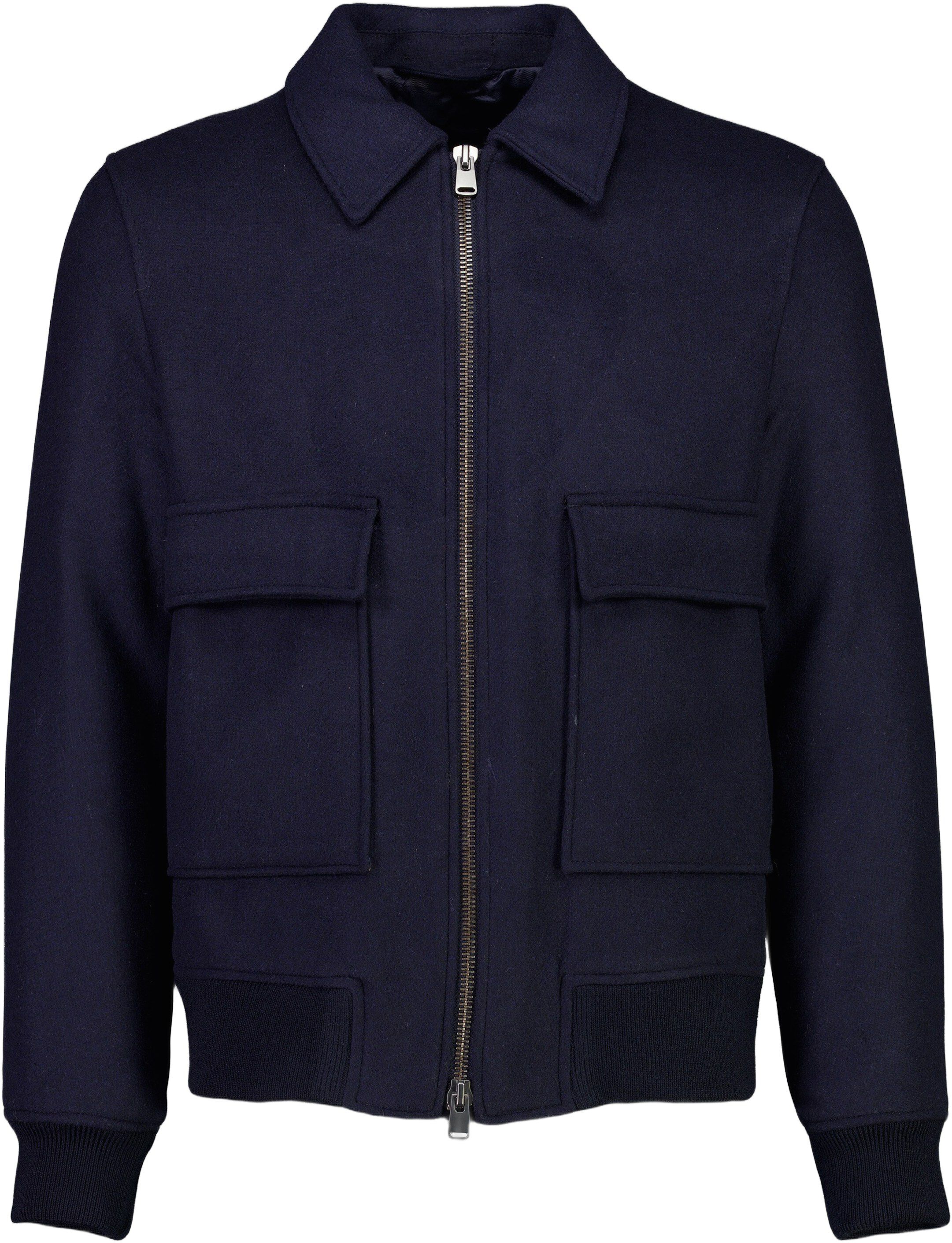 Wool look zip-through jacket