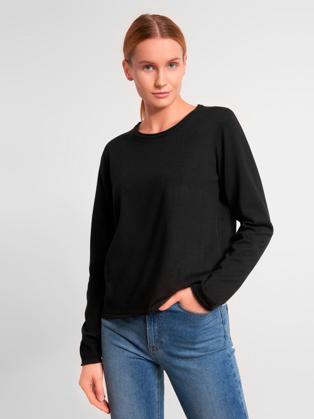 SRMarla O-Neck Roll Edge knit