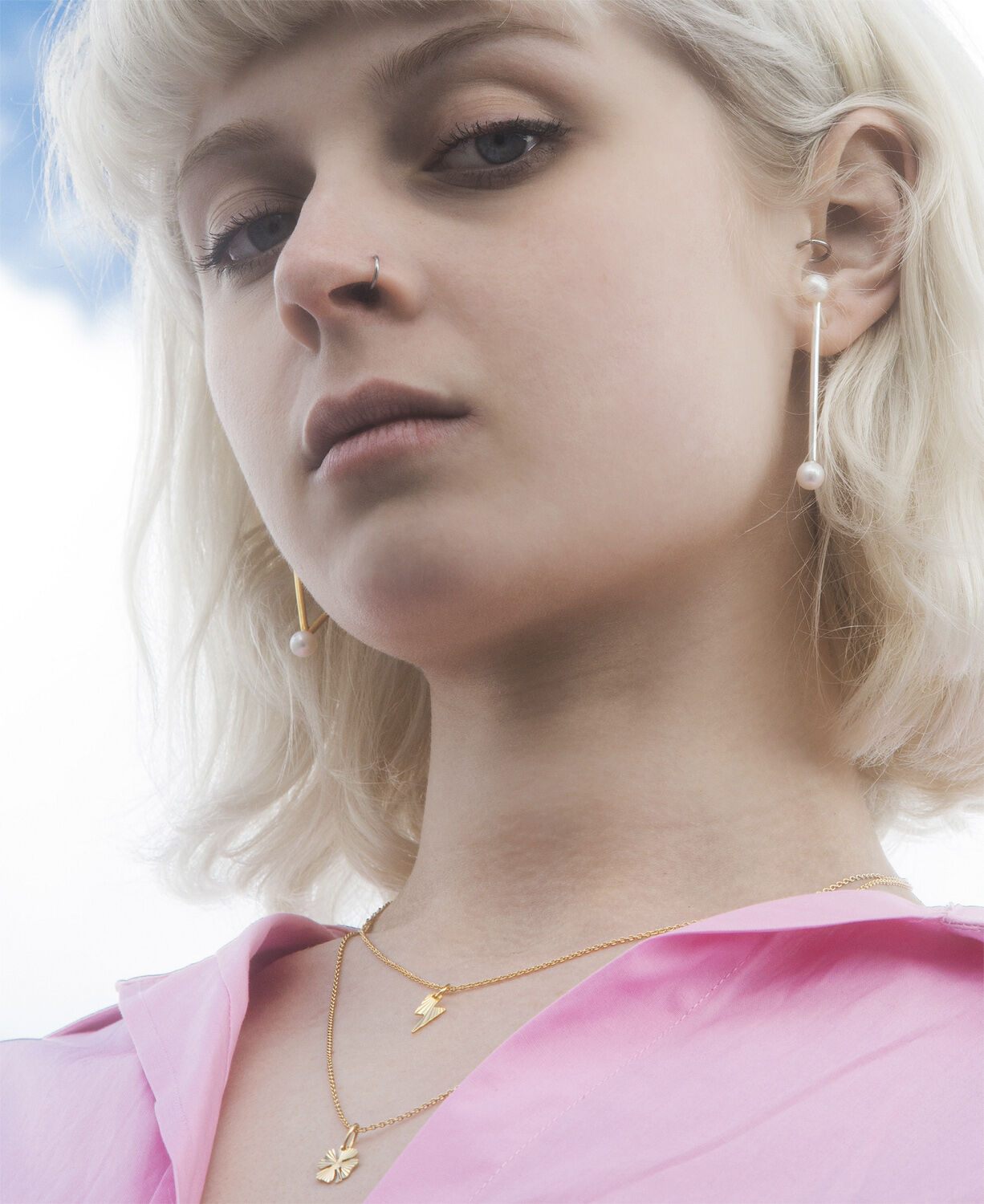 Reflection Lightning Bolt Pendant