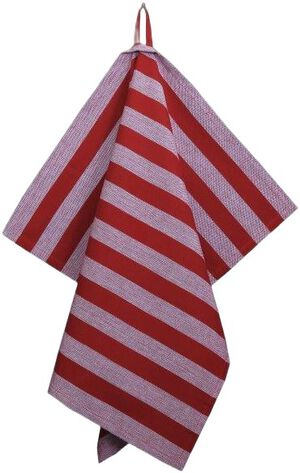 Tea Towels 50x70 cm BIRK Stripe dark red