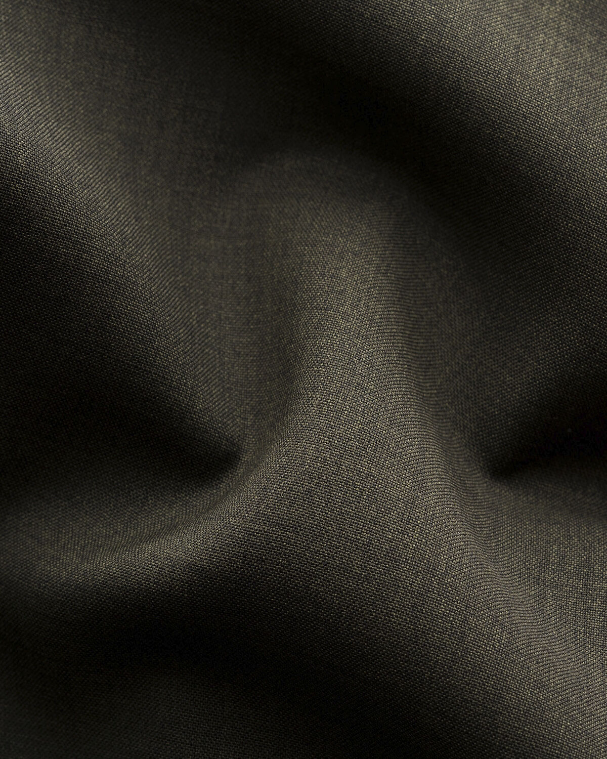 Contemporary Fit Dark Green Solid Merino Wool Shirt