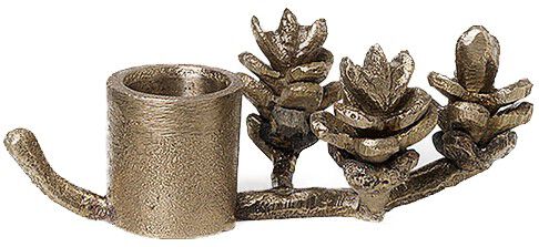 Forest Candle Holder - Brass