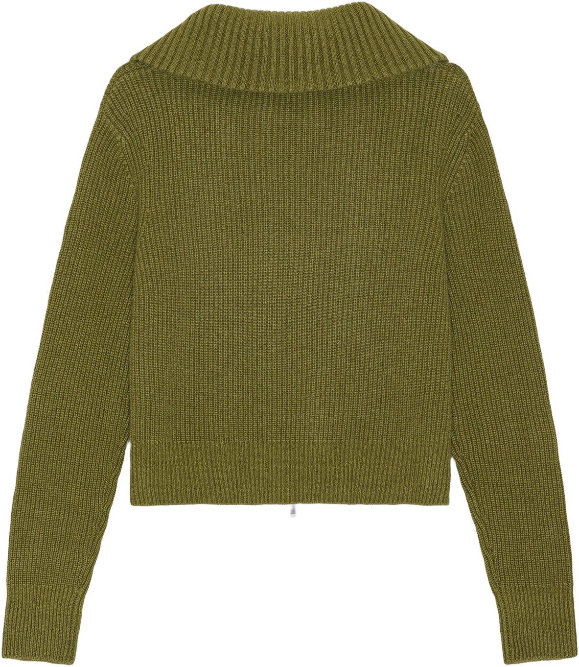 Two-Way Zip Wool Knit