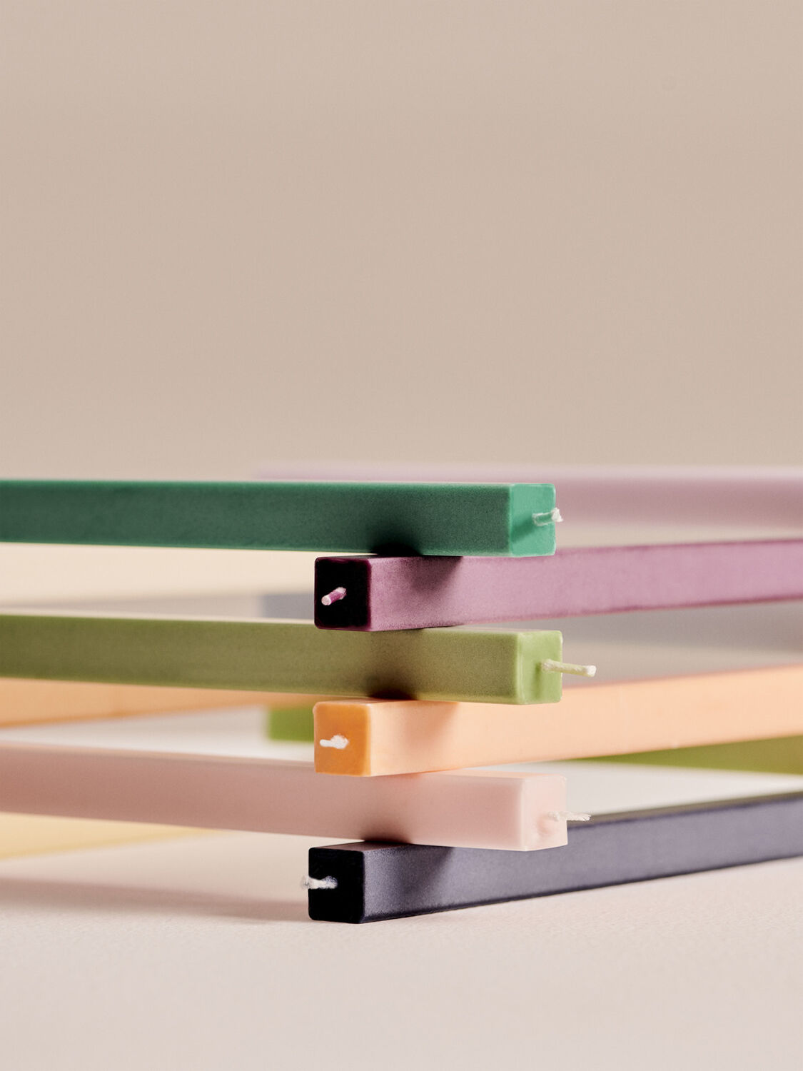 Square Candle -Set of 4