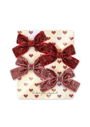 4 PACK MICKI BOW HAIR CLIPS