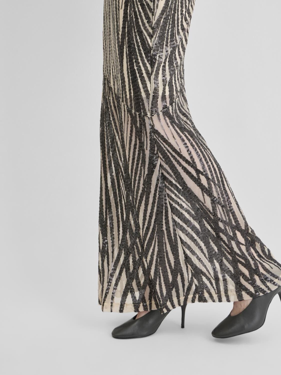 Rouleona L/S O-Neck Maxi Dress/Ev/Pf
