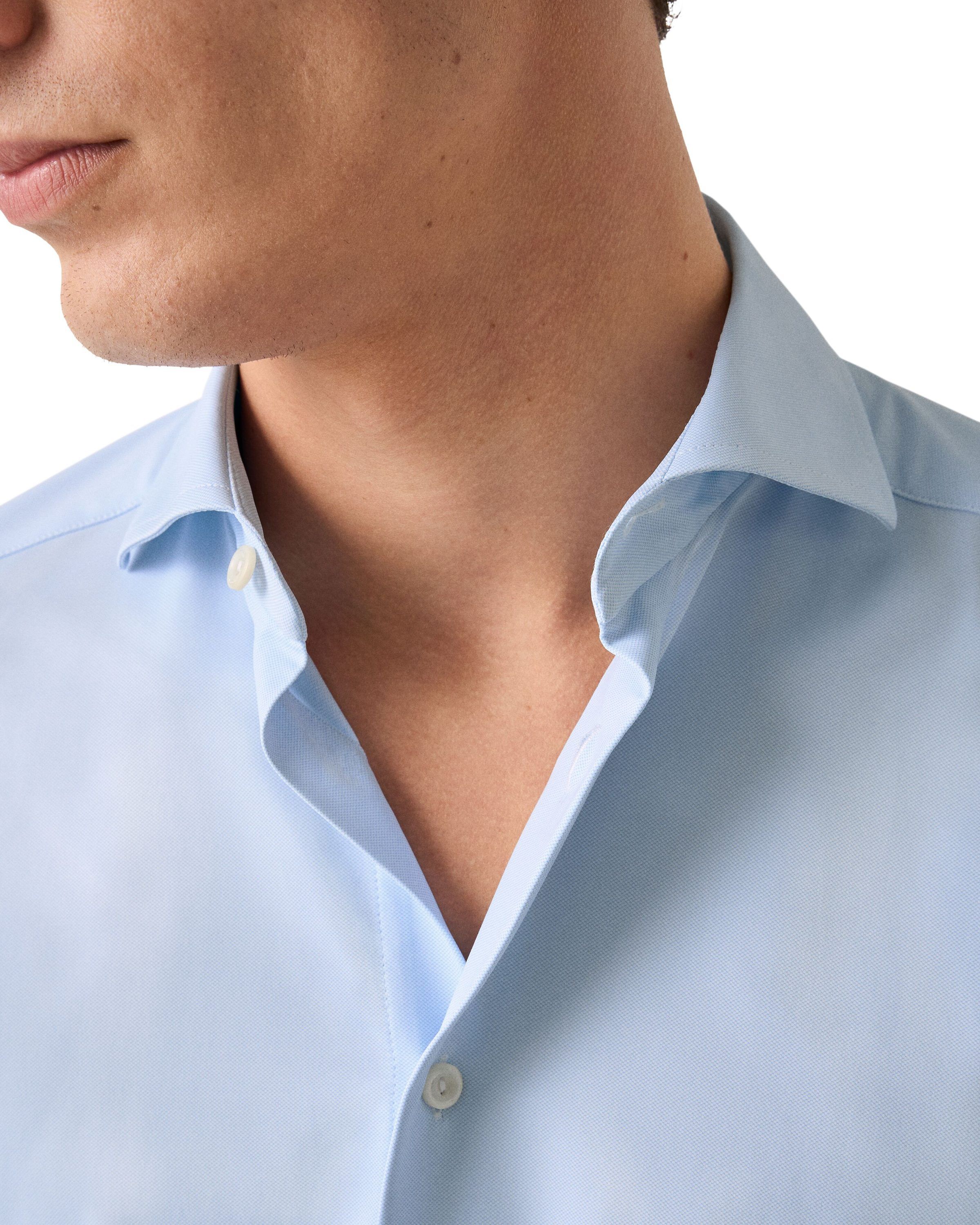 Light Blue Four-Way Stretch Shirt - Contemporary Fit