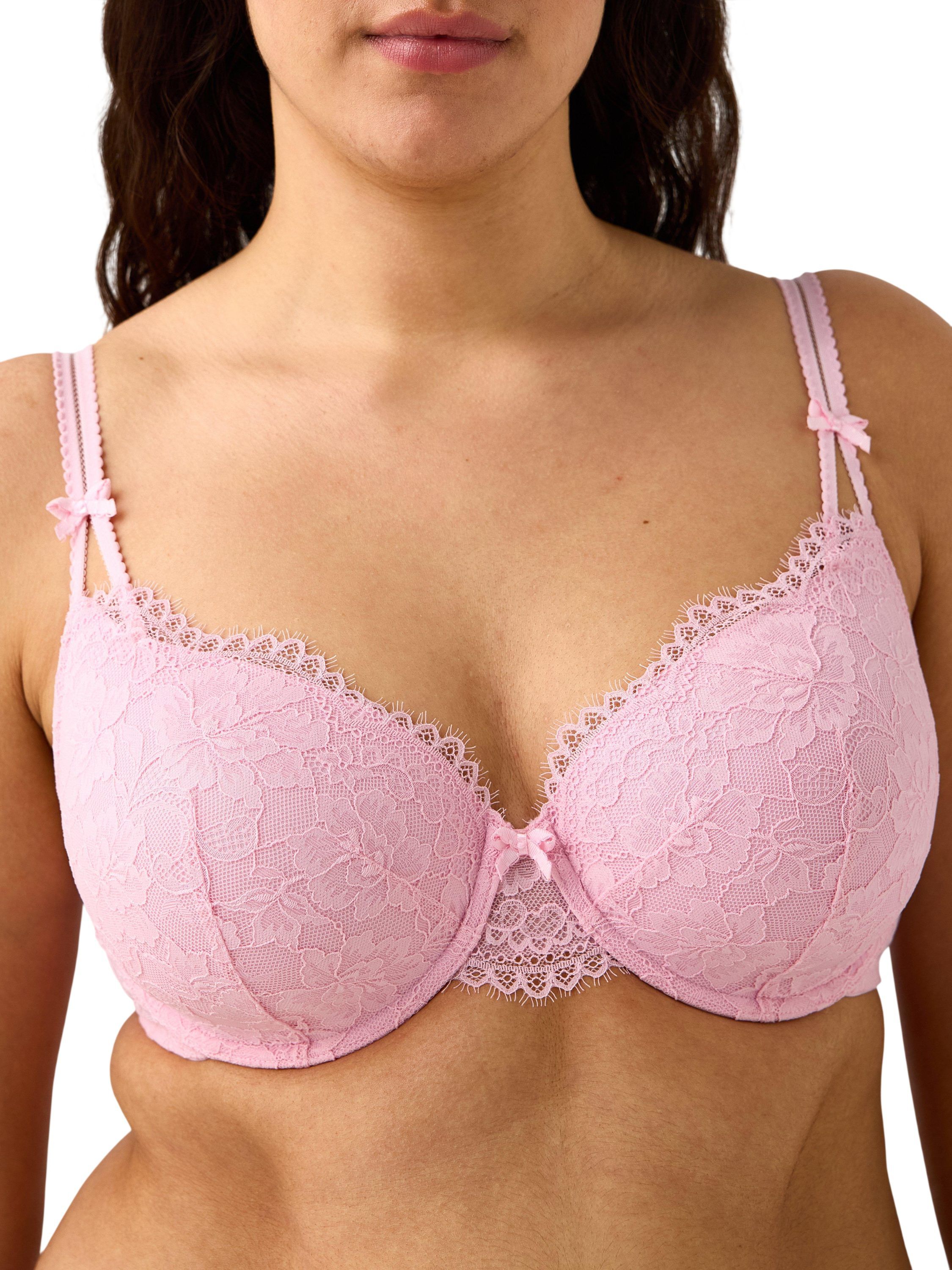 T-shirt-bh med blonde og mesh.