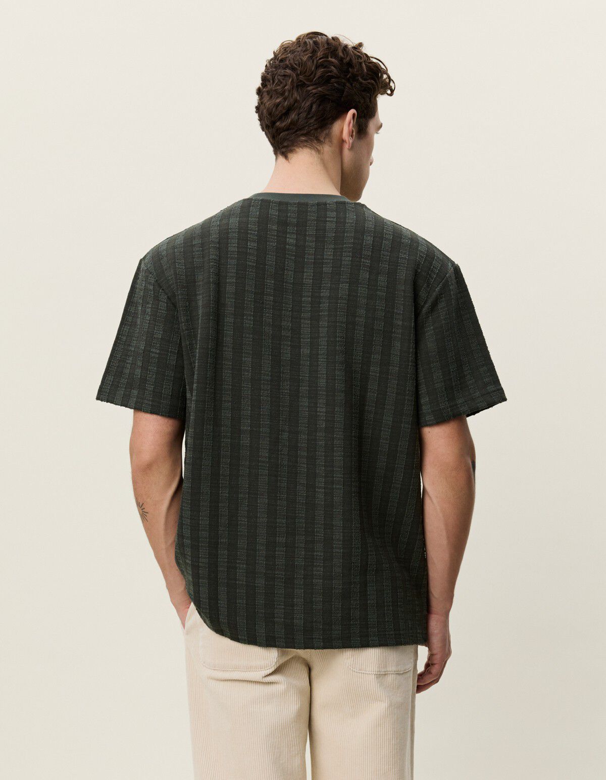 Stripe Jacquard T-Shirt