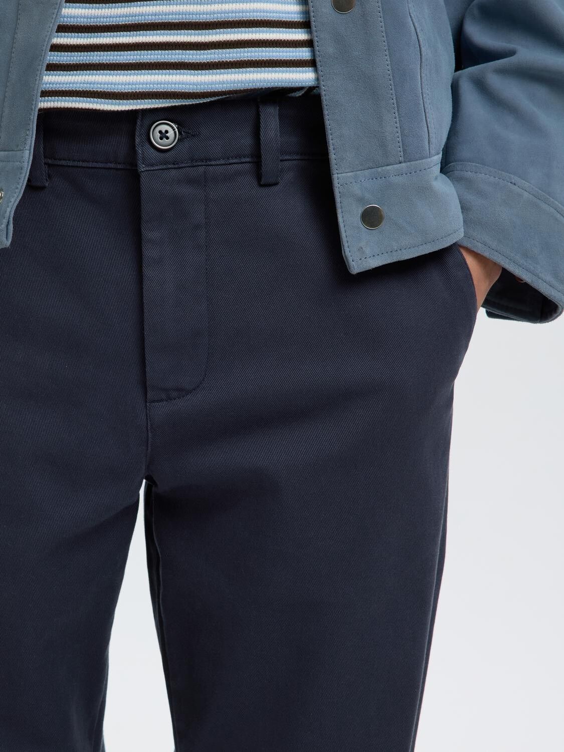 Slm196-Straight Miles Twill Pant Noos