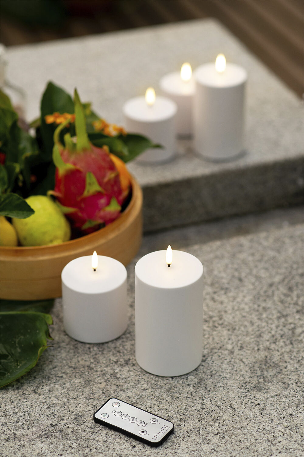 UYUNI Lighting - LED Taper Candle - twin pack - Nordic White - 2,3 x 2