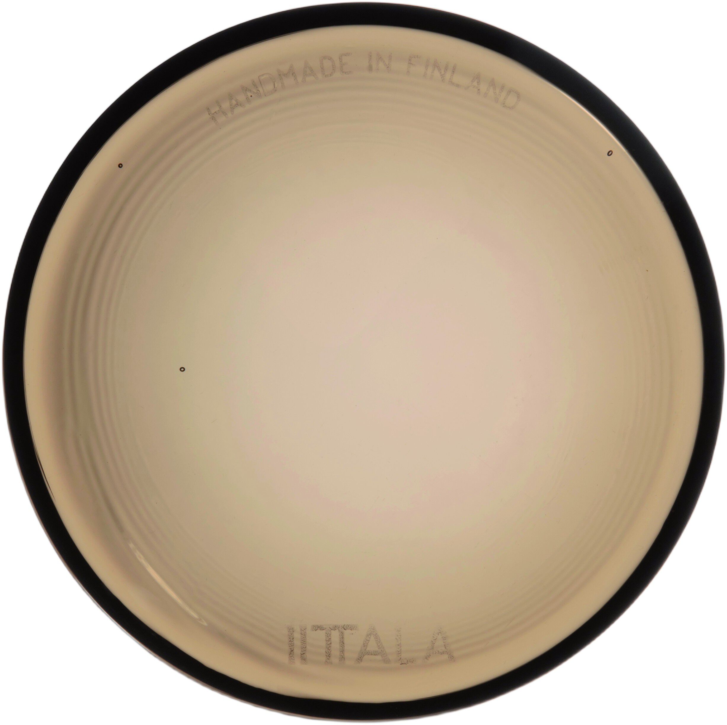 Iittala glass platter 9cm linen