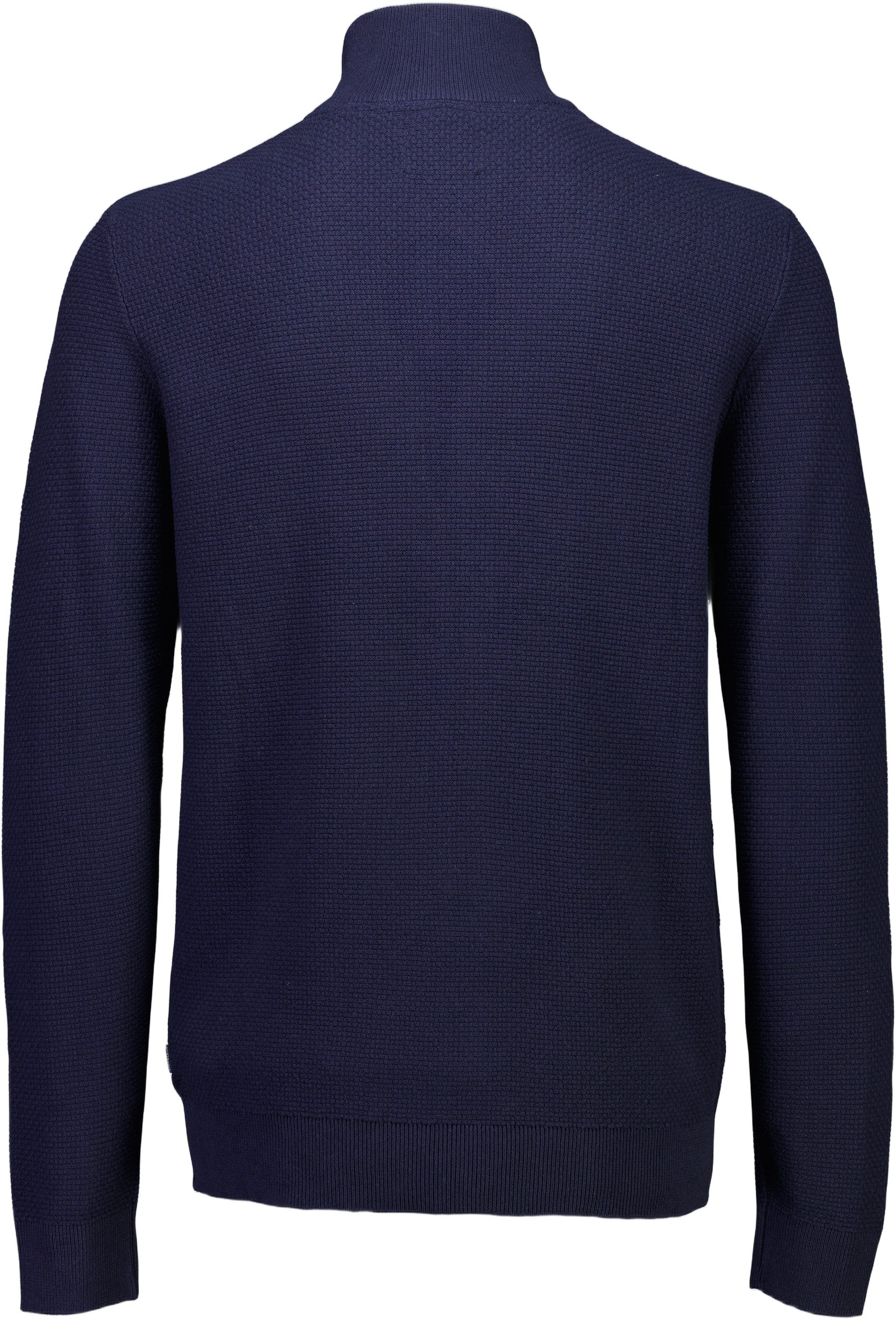 Recycle structure zip cardigan