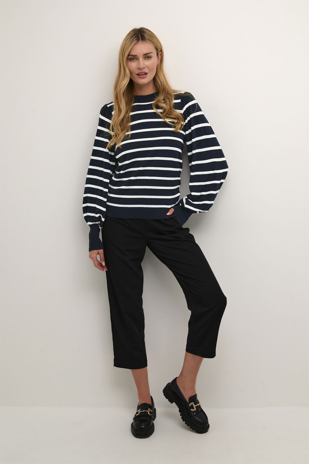 KAmala Stripe Knit Pullover