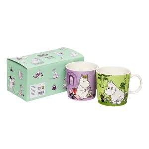 Moomin Arabia 30cl krus 2stk Snorkfr&oslash;ken og Mumitrolden