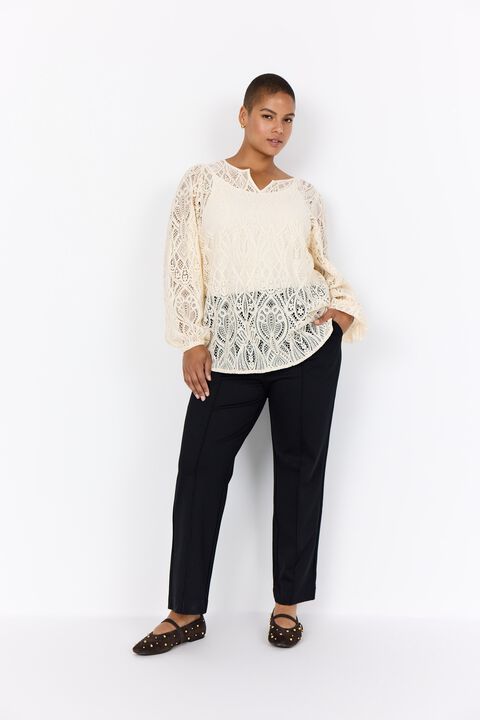 Curvy WA-NELA 2 Bluse Creme