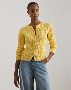 Cable-Knit Cotton Cardigan