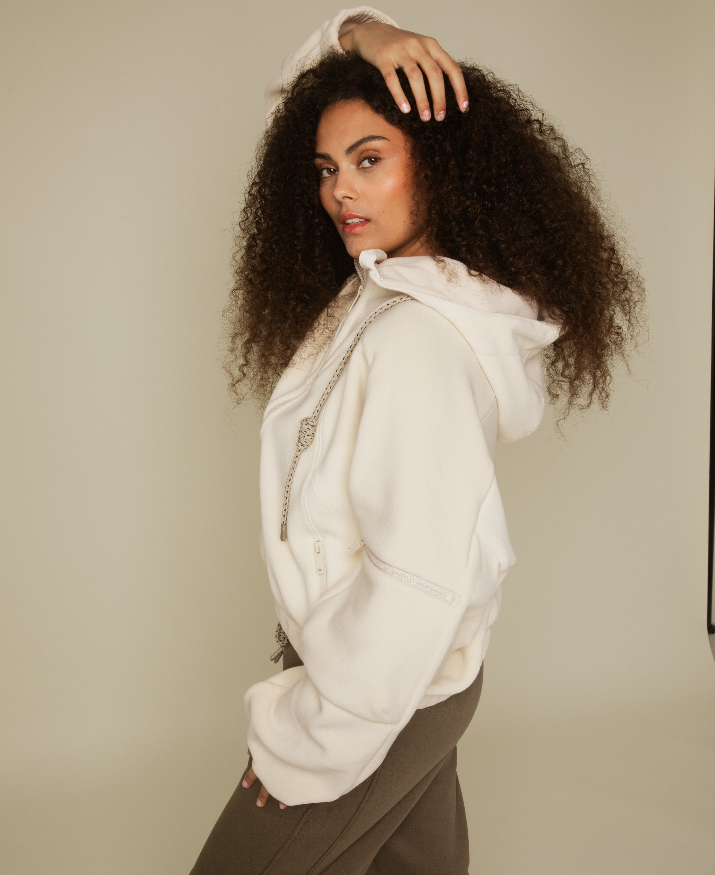 Range bonded fleece jakke m. h&aelig;tte - Shell