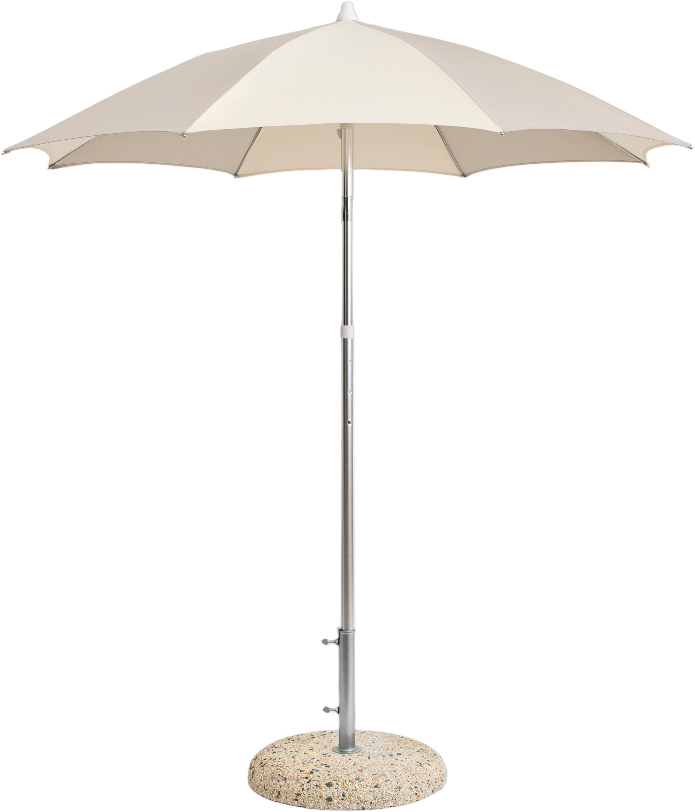 Terrazza Parasol-Octagon-Off-white and grey