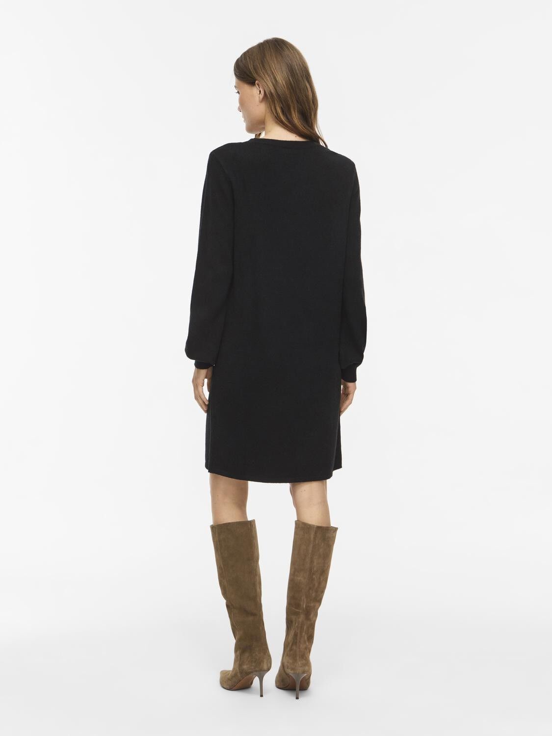Viril L/S Volume Sleeve Knit Dress-Noos