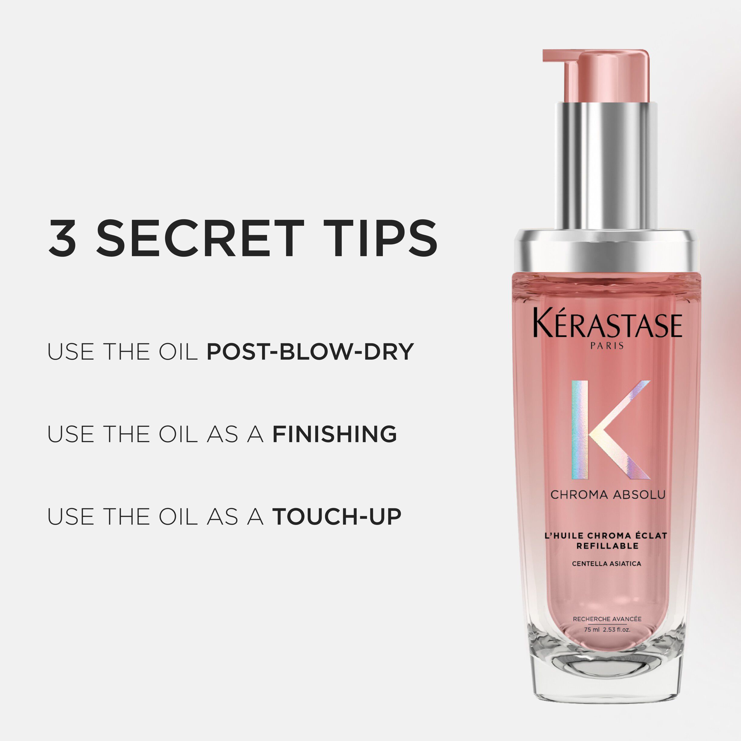 Chroma &Eacute;clat Refillable Hair Oil