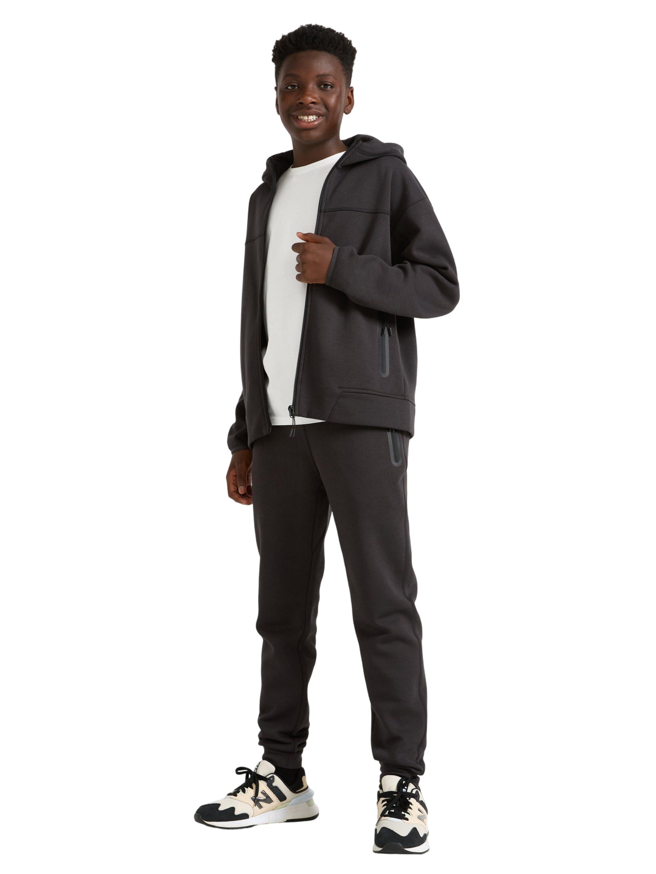 Sporty hettegenser i bomullsblandin