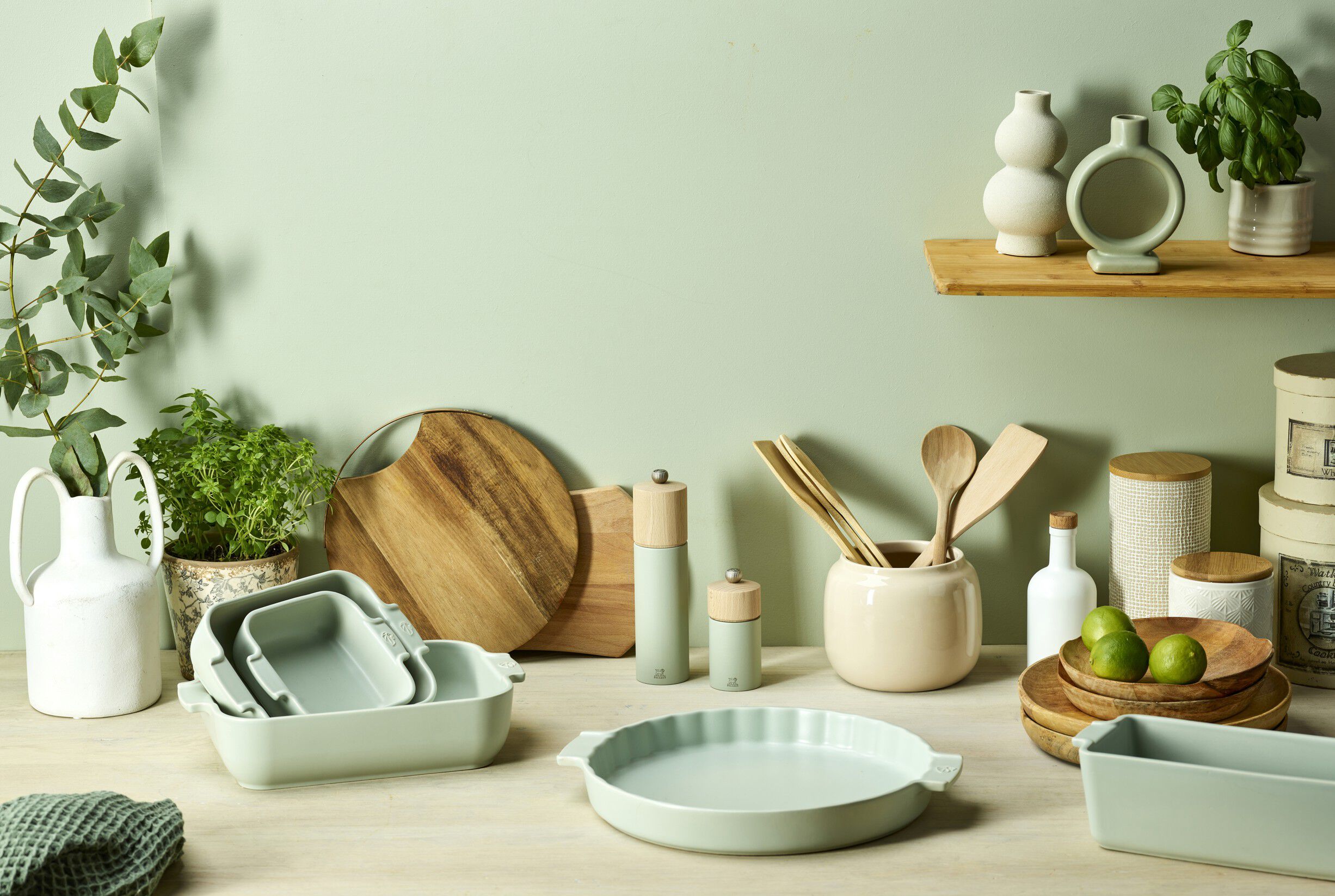 Appolia kvadratisk ildfast form 36 cm Salviegr&oslash;n