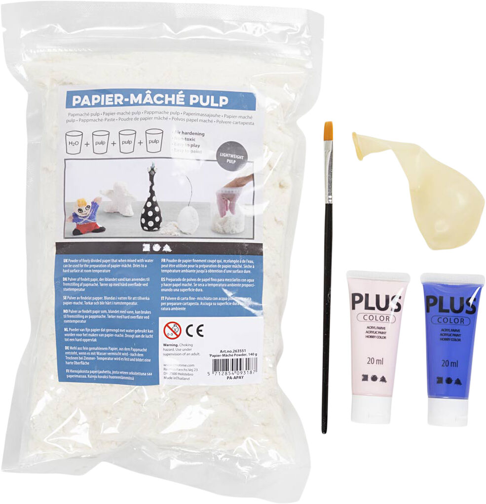 DIY Kit Modellering, Vase og sk&aring;l