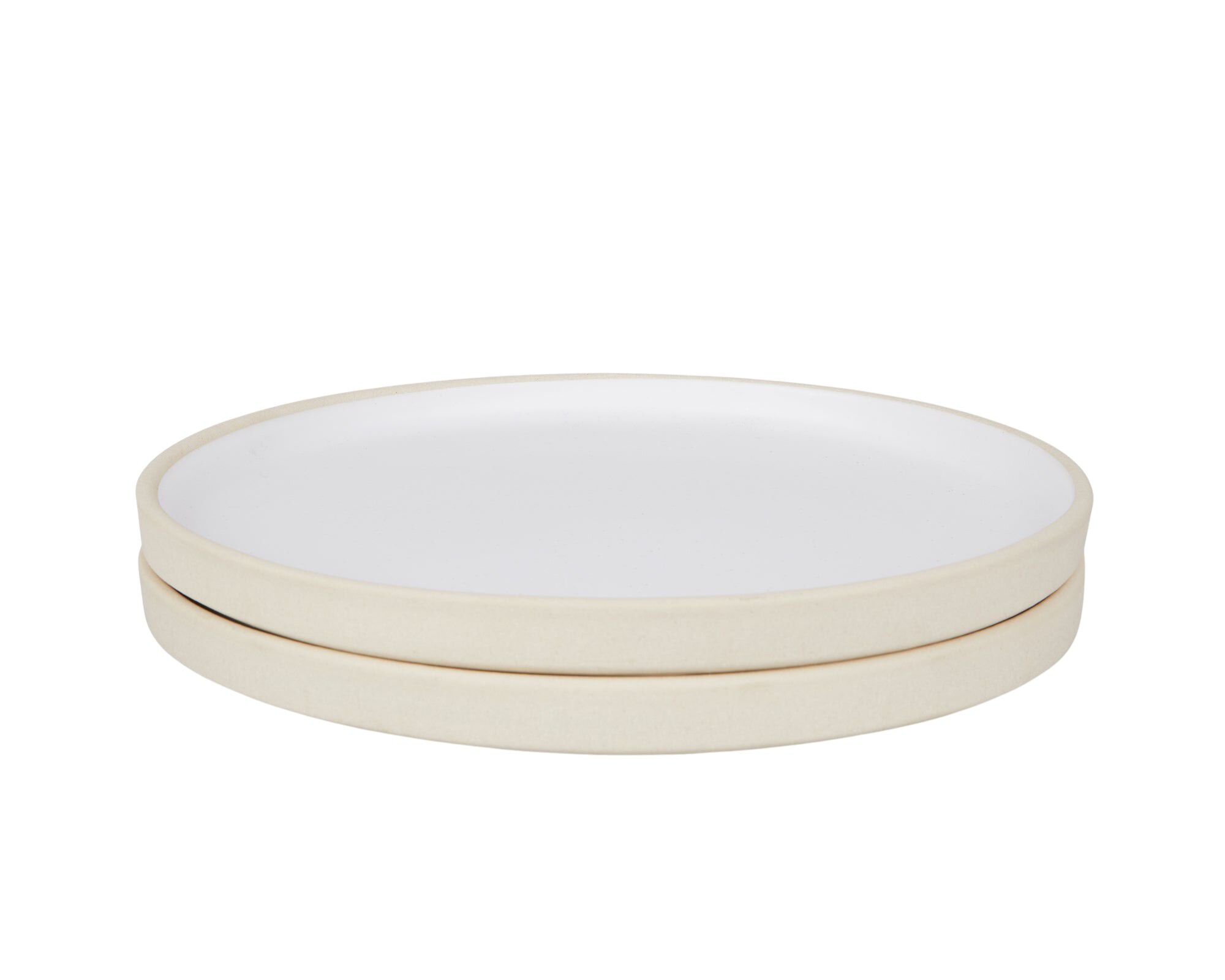 Otto Ceramic Plate Set of Two | White | Large