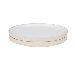 Otto Ceramic Plate Set of Two | White | Large