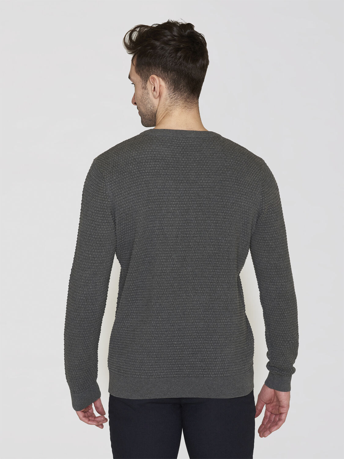 VAGN regular bubble knit crew neck - Regenerative Organic Certified -