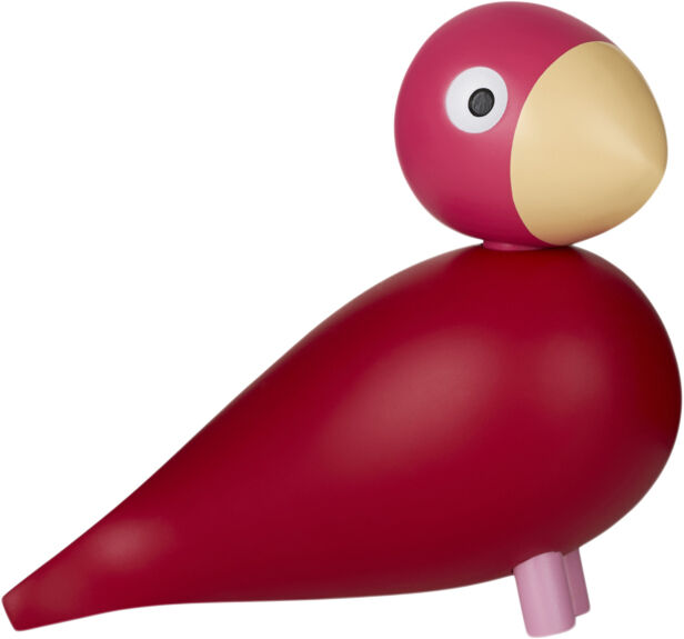 Year Bird Flora 2024 H12. 5 cm pink