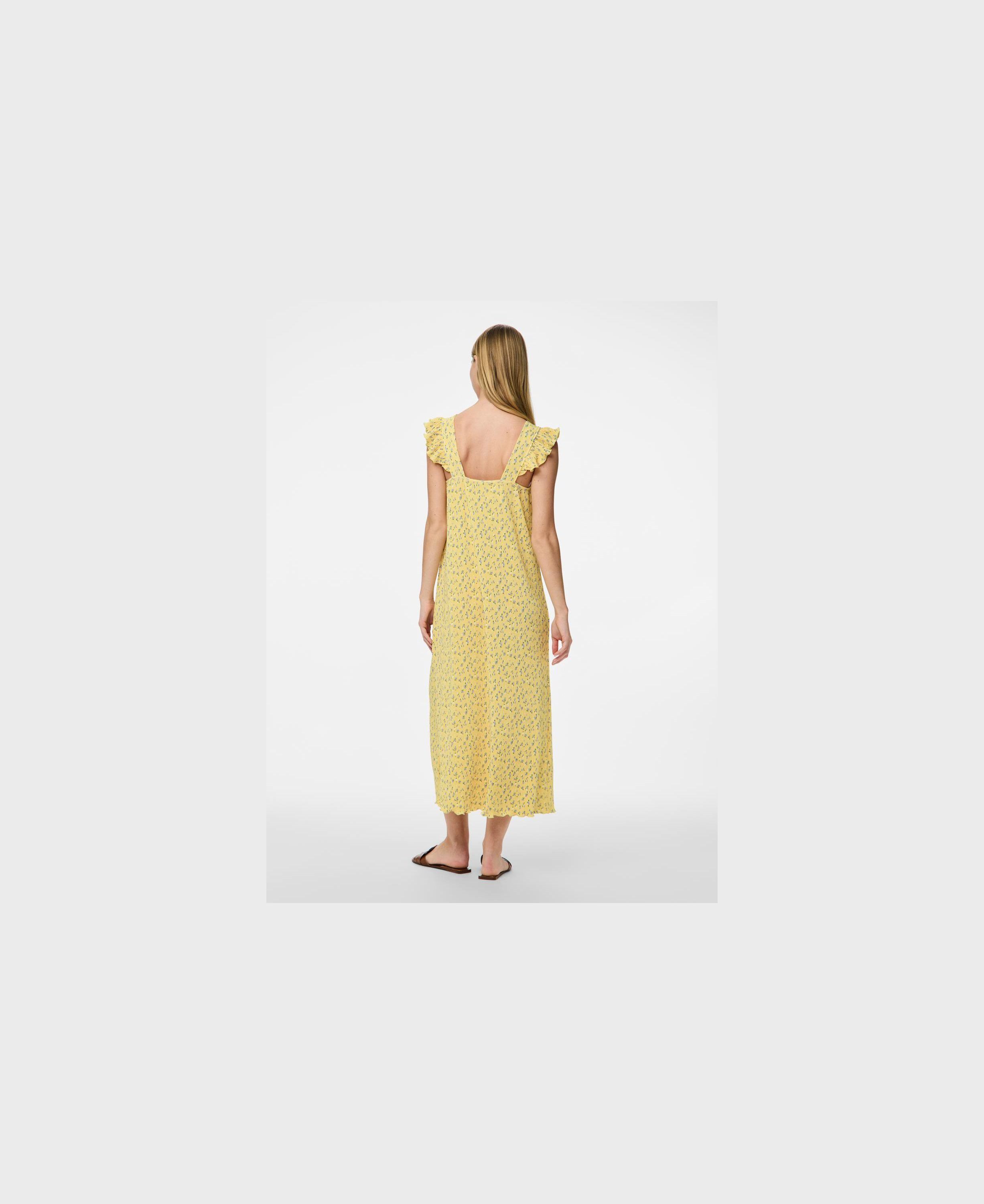 PCFLORA STRAP FLOUNCE DRESS JRS BC