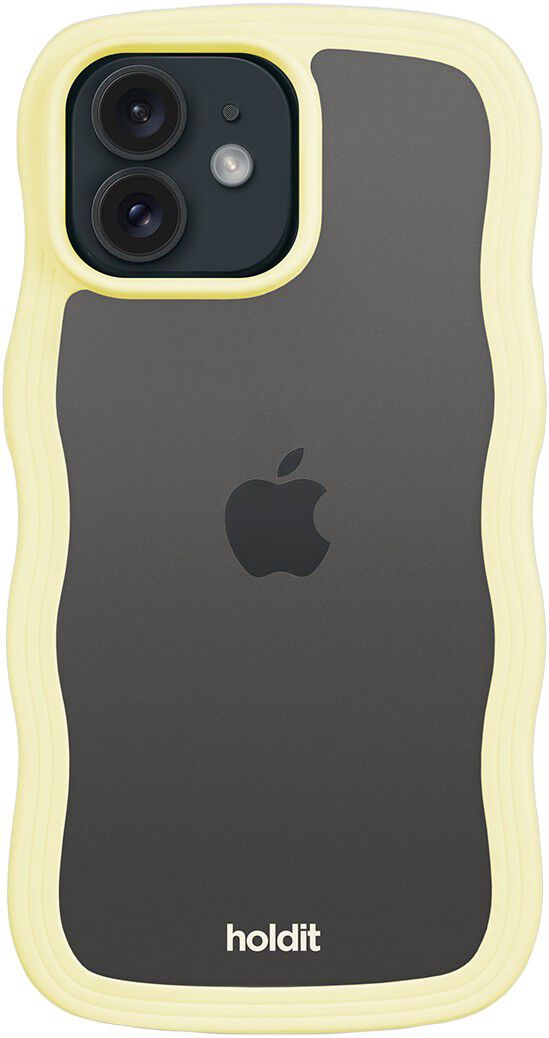 Wavy Case iPhone 12/12 Pro Lemonade/Transparent
