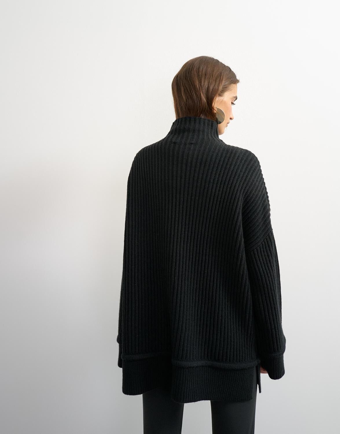 Tsrosa Ls High Neck Jumper Knt