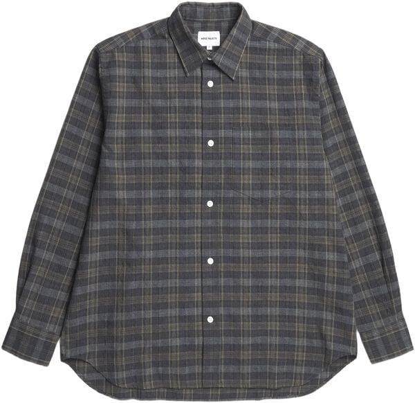 Mo Oversized Wool Check Shirt