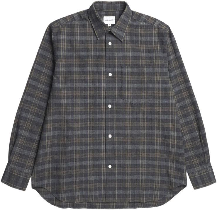 Mo Oversized Wool Check Shirt