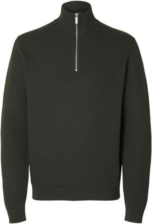 SLMDANE LS KNIT STRUCTURE HALF ZIP